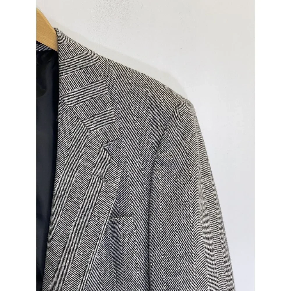 Chadmore Sport Coat Blazer Mens‎ 40R Tweed Multicolor Wool Blend Vintage Grey